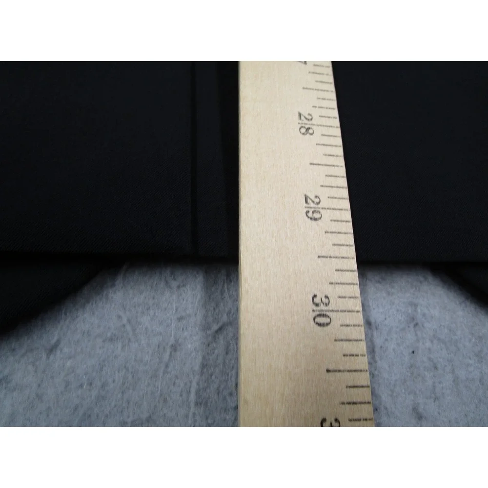 Prada Milano Suit Mens Black Stretch 48R Italy A8095 2 Piece 3 Button